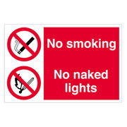 No Smoking, No Naked Lights Sign
